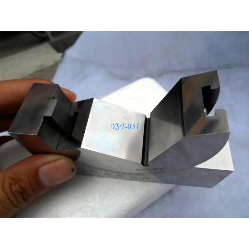 E15A Lathe Setup Gauge, Steel AP25 Measuring Block Adjustable V Block Milling Gauge 0-60°