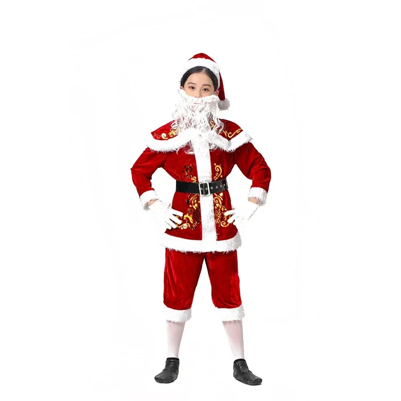 

Christmas Festivals Carnival Christmas Girl Santa Claus Children's Costumes