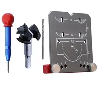 35mm Hinge Punch Locator Boring Jig Adjustable Positioning Plate For Hinge Opening Installation Door Hinge Drilling Positioning