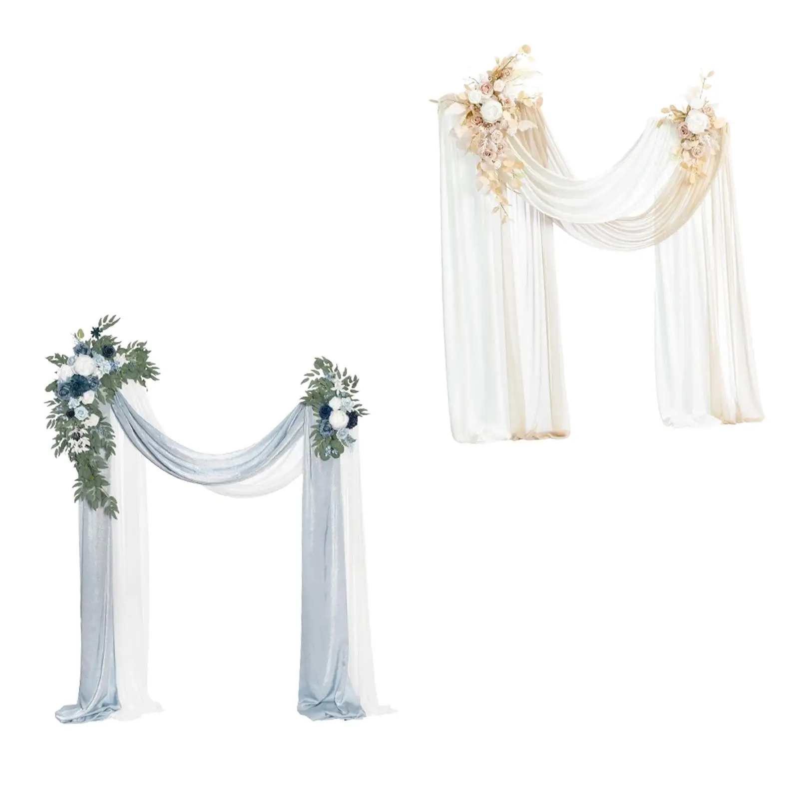 

Artificial Wedding Arch Flowers Kit Handmade Hanging Artificial Flower Swag for Reception Front Door Backdrop Ceremony Wedding