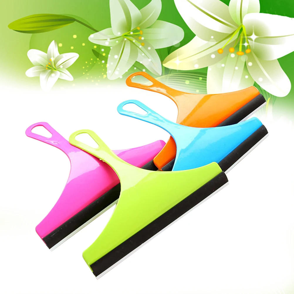

Color Handle Glass Scratching Creative Arc Bathroom Floor Tile Windshield Wiper Window Glass Wiper(Color Randomization)