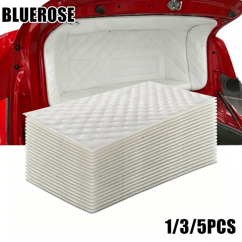 50x80cm White Car Audio Stereo Sound Acoustic Noise Absorbing Dampening Foam for Auto Door Hood Trunk Roof Sound Insulation Pad