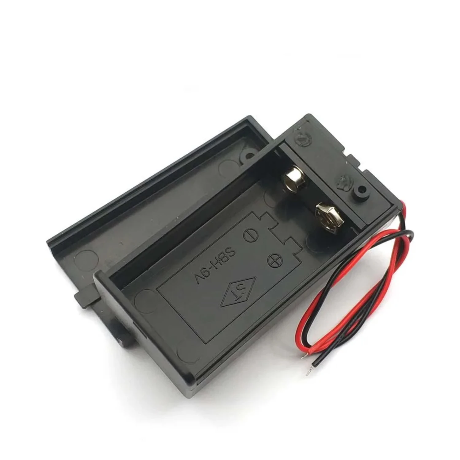 9V Battery Holder Box With Wire Lead ON/OFF  Cover Case