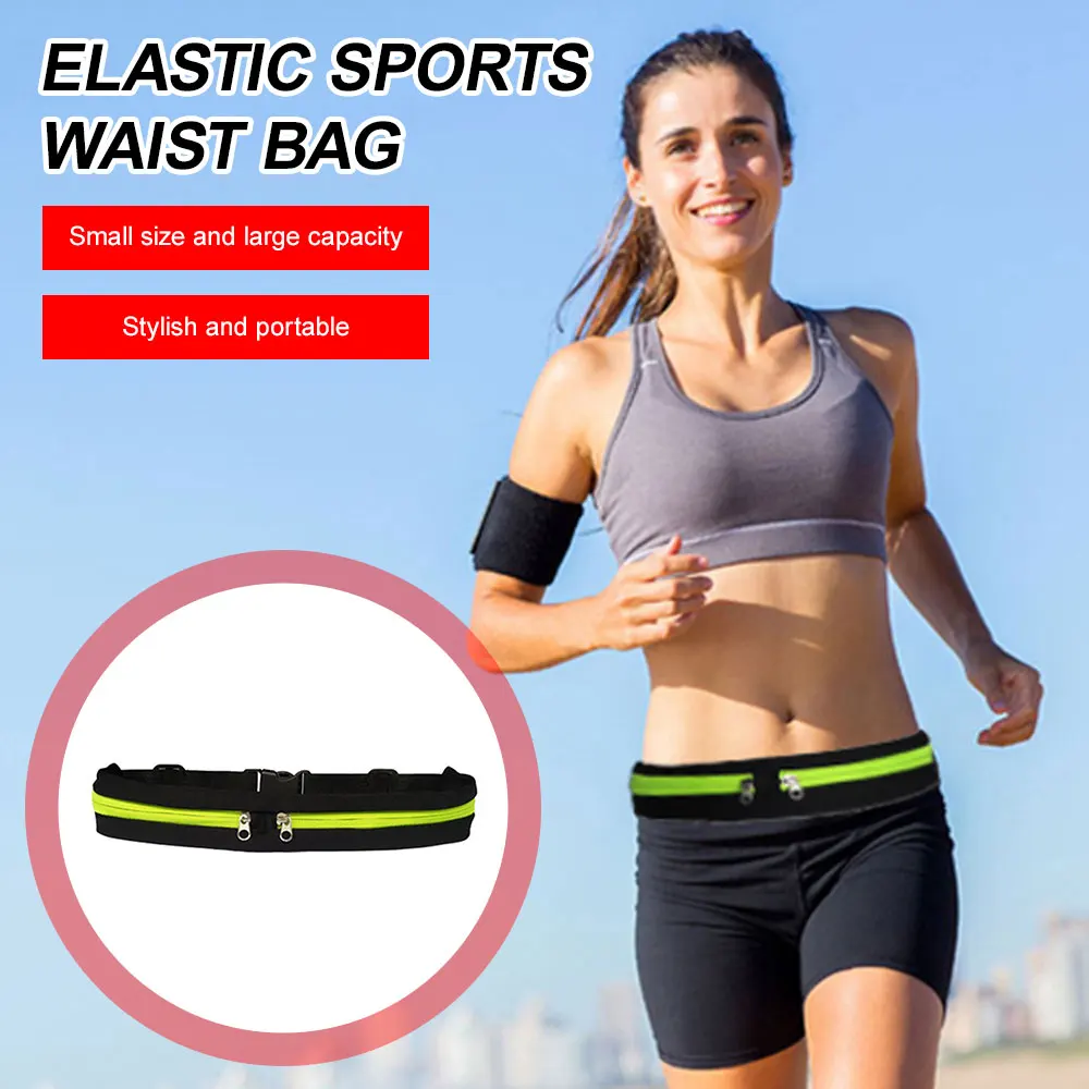 Sports Bag Waterproof Adjustable Anti-theft Pack Sport Belt Bag Running Waist Pocket Bag Outdoor Jogging Cycling Running Bag