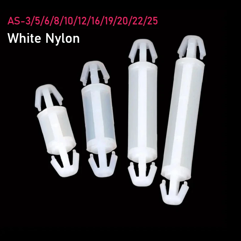 Peijian White Nylon Plastic Aircraft Type Self-locking Pcb Isolation Column Supports Board Standoffs For 4mm Mounting Hole