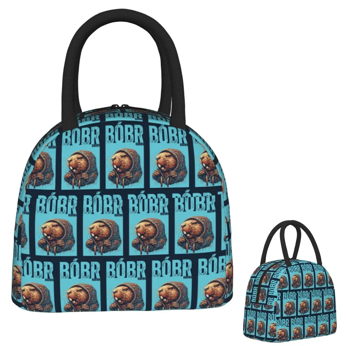 

Bober Bbr Beaver Сумки для обеда Изолированная коробка для бенто Водонепроницаемая сумка для обеда Многоразовые сумки для пикника Термосумка для женщин Студенческая работа