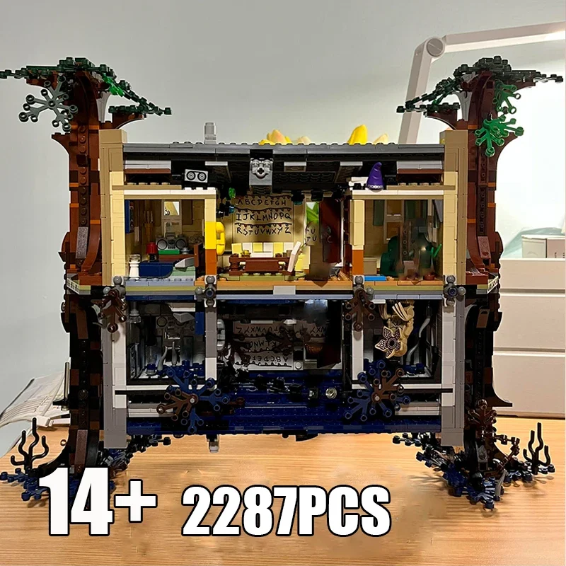 2287PCS Creative Street View series movie Strange Story Upside Down the World 75810 Model Building Block Kids Toy Christmas Gift