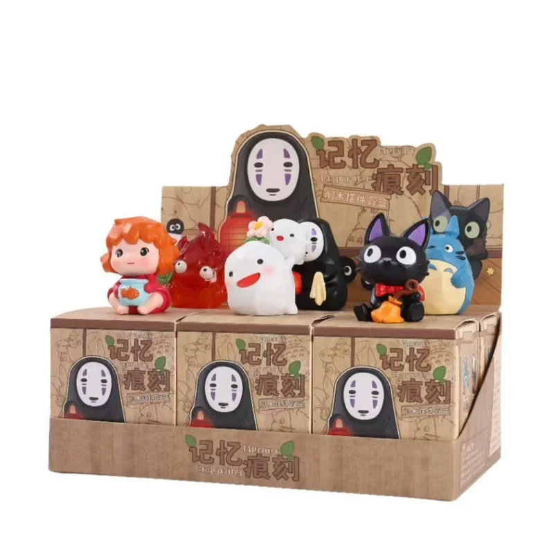 

New Hayao Miyazaki Anime Model Memory Imprint Blind Box Classic Figure Doll Collectibles Souvenirs Cute Trendy Toy Ornament Gift