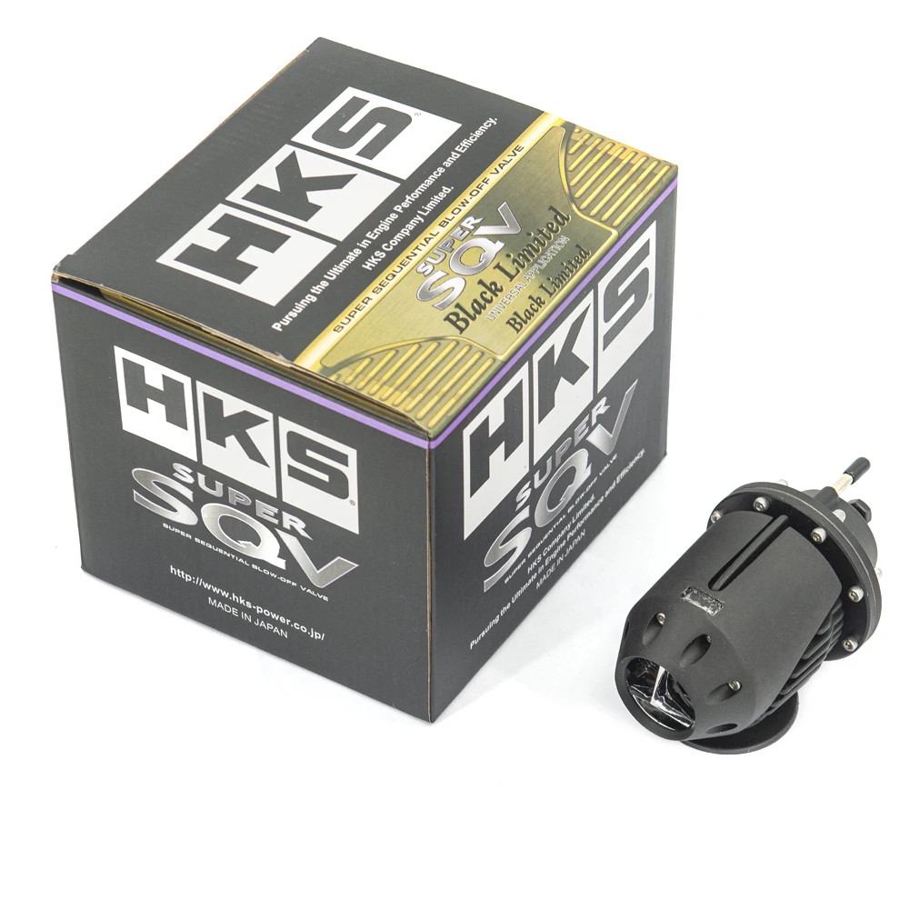 Black/Silver New Universal Aluminum Sqv2 Turbo Blow Off Valve with 25MM Adapter Strap Adjustment with LOGO