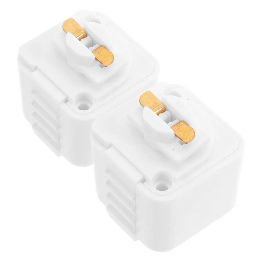

2Pcs Track Rail Lighting Connector LED 2 Wire Rail Head Socket Adapter Fixture for Home Office Chandelier Living Room
