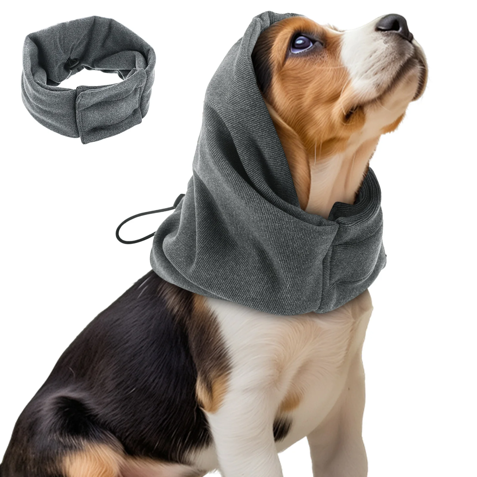 

1pcs Dog Snood For Dogs Large Size Winter Hat Ear Muff Pet Wrap Warm Head Cover Noise Protection Outdoor Travel Accessory