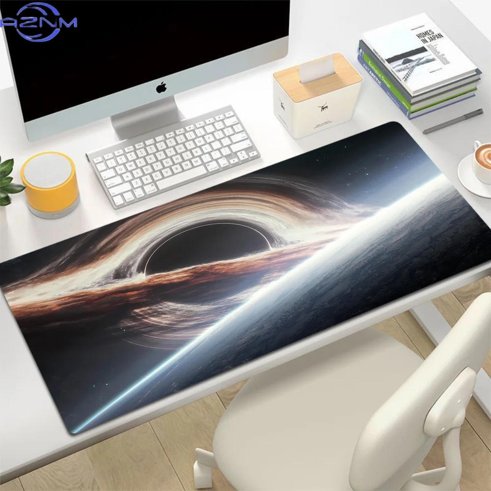 Space Earth Starry Sky Mouse Pad Gamer Pc Gaming Accessories Rubber Mat XXL Space Deskmat Keyboard Cabinet Mause Laptops Mats