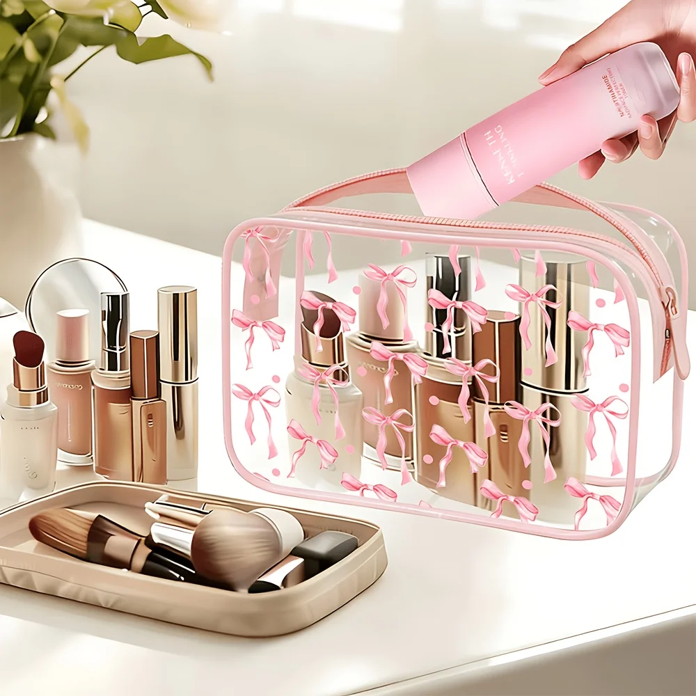 Ladies' Transparent Makeup Bag, Travel and Business Cosmetics&toiletries Storage Bag