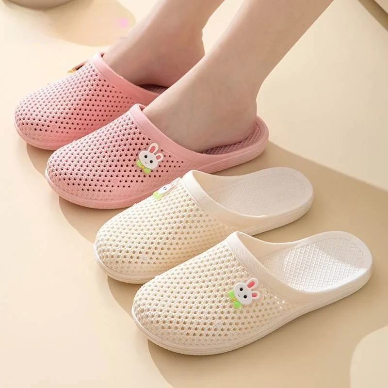 

Summer 2026 Women's Soft Bottom Slip-On Slippers Indoor Outdoor Casual Bathroom Shoes Anti-Slip Flat Bottom Sandals