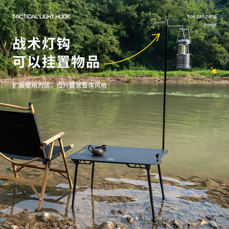 Outdoor Camping Tactical Aluminium Alloy Table Portable Liftable Anti-corrosion And Anti-rust Folding Picnic Table