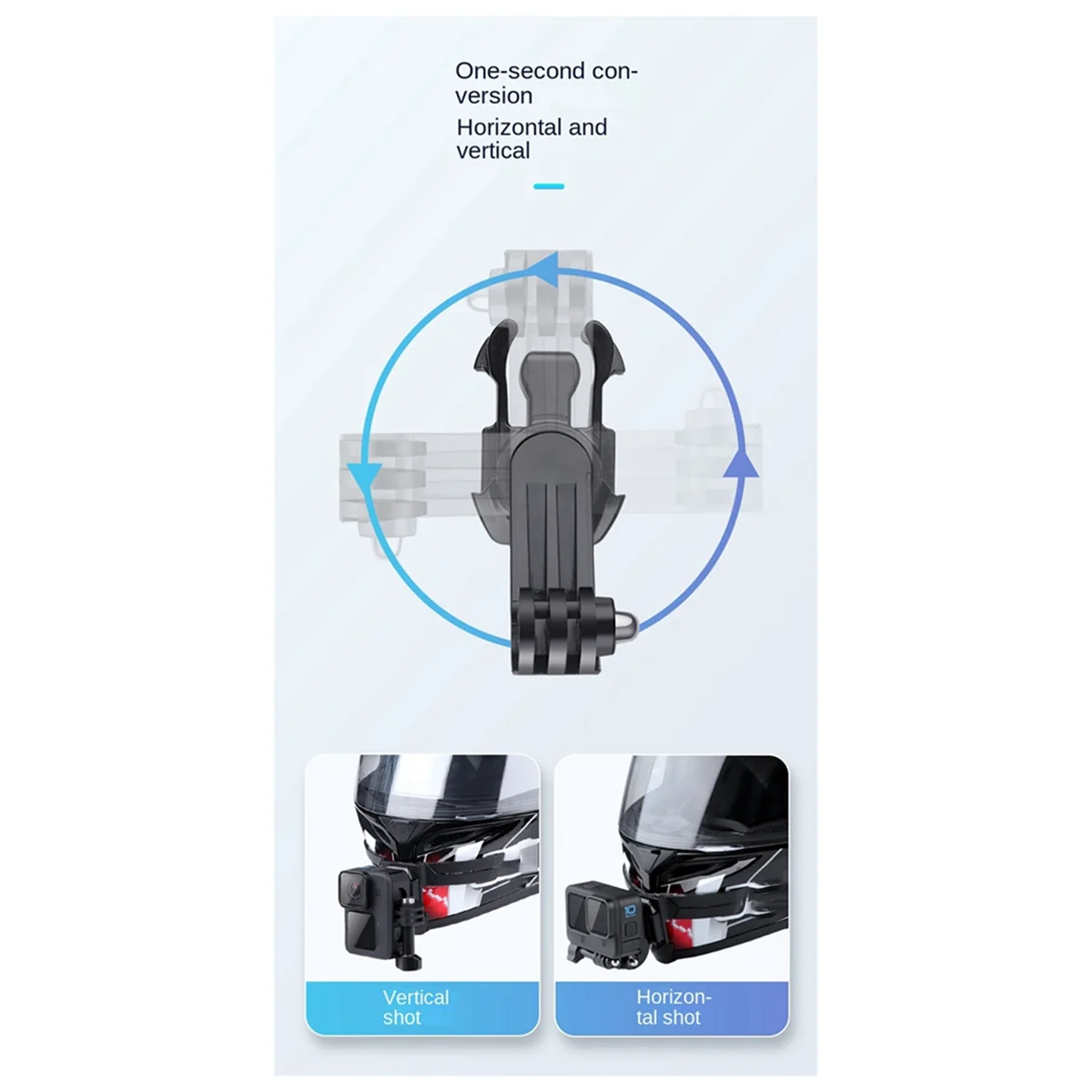 SMIEA 360 تدوير J-هوك مشبك الإفراج السريع محول قاعدة جبل ل GoPro 12 11 10 ملحقات كاميرا العمل