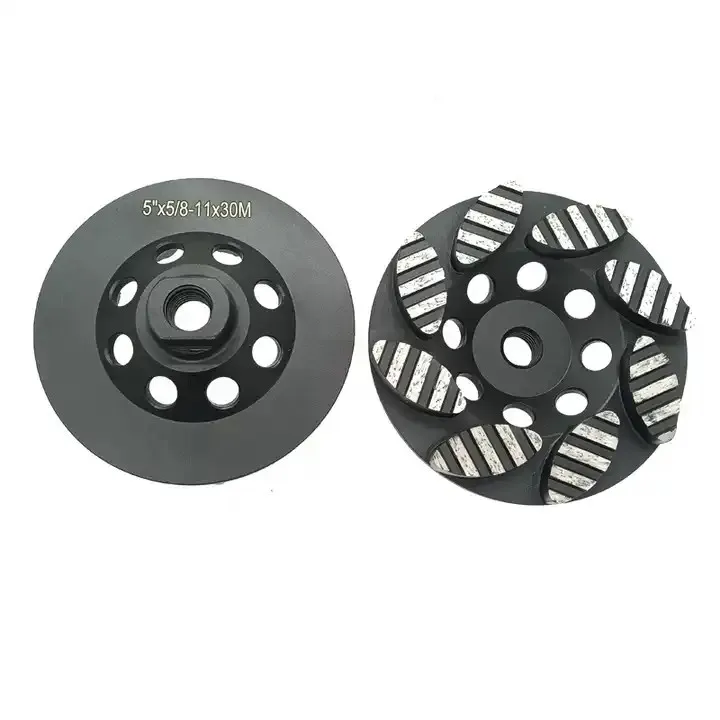 [Oval Turbo Segments] 5'' 7'' Diamond Grinding Cup Wheel 125 180mm Concrete Polishing Discs Disks Plate Tool 22.23mm M14 5/8