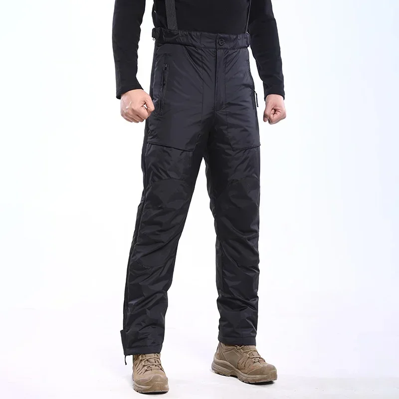 

Outdoor Thick Warm Tactical Pants Ski Mountaineering Sports Pants Winter Side Zipper Fully Open Cold Resistant Cotton Trousers