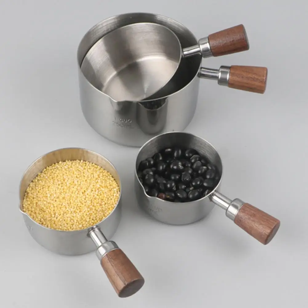 

Measuring Spoon Stainless Steel Mini Saucepan with Pour Spout And Comfortable Handle Mayonnaise Serving Tool for Sauces Condimen
