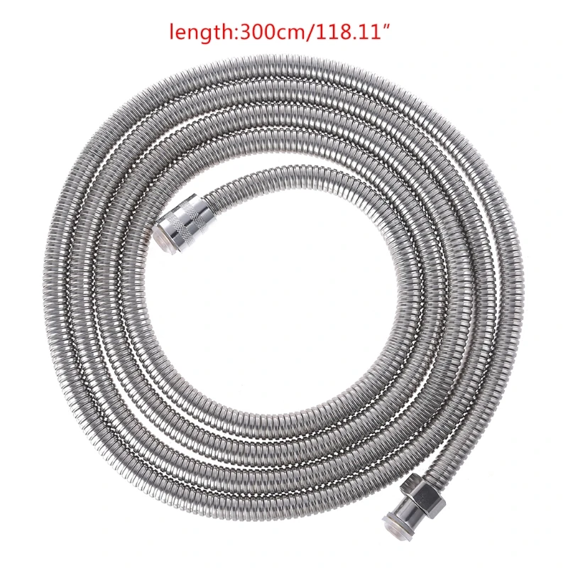 

for 3m Stainless Steel Flexible Shower Hose Bathroom Water Heater Hose Replace P