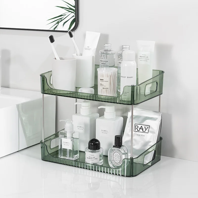 

Transparent Acrylic Cosmetics Storage Box Makeup Holder Jewelry Make Up Organizer for Home Plastic Desktop Storage Boxes