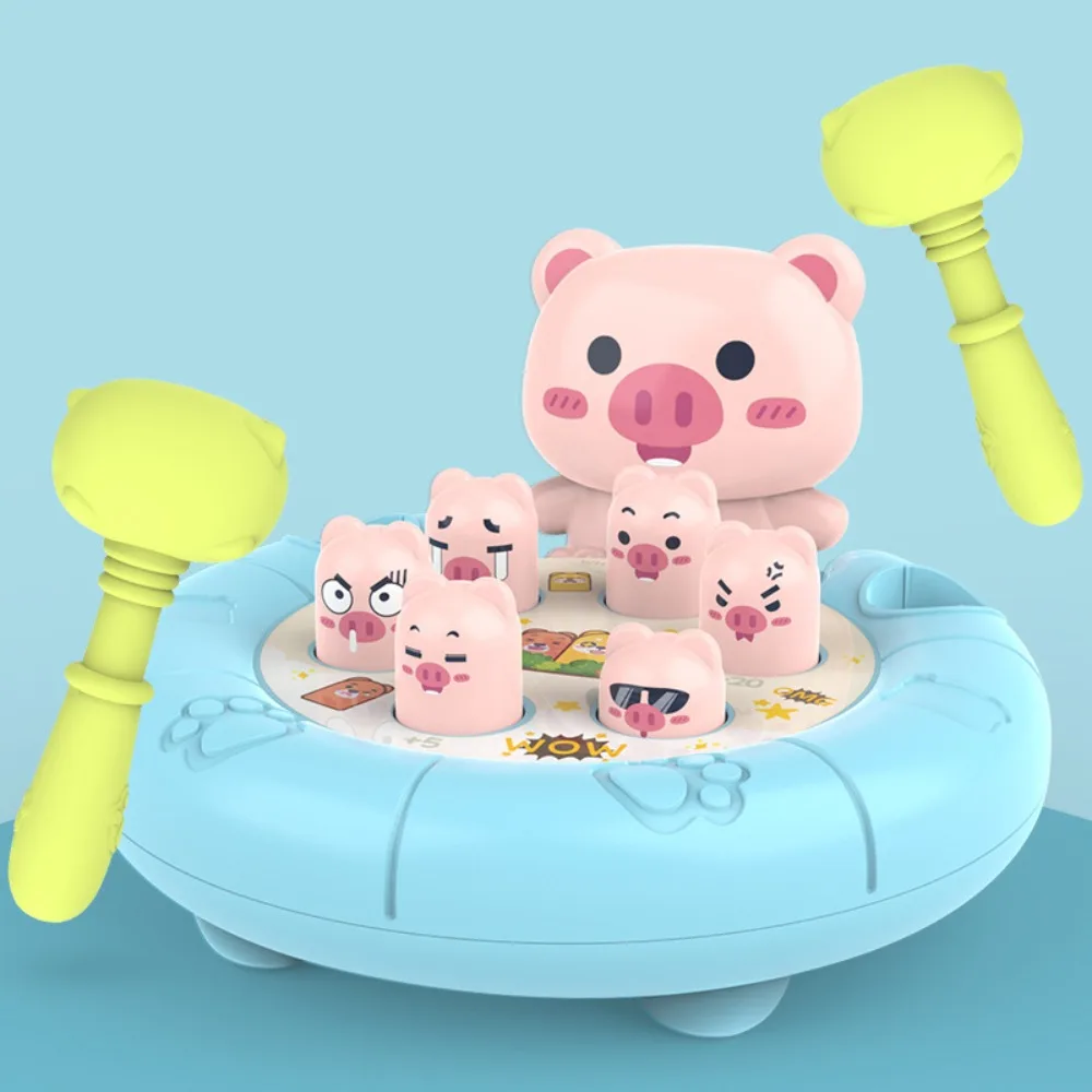 

ABS Animal Theme Knocking Game Hand Eye Coordination Learning Cognition Whack-a-mole Toy Interesting Early Education