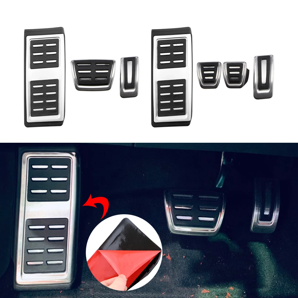 Stainless Steel Car Pedals for Skoda Scala 2019 2020 2021 2022 LHD Auto Gas Brake Pedal Protection Pads Cover Interior Parts