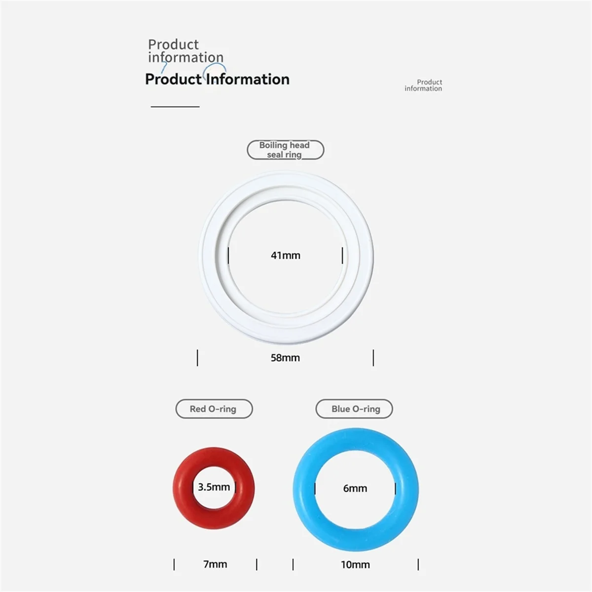 Junta tórica de café para máquinas de café expreso BES900/920/980/990 Anillo de sellado para máquina de café