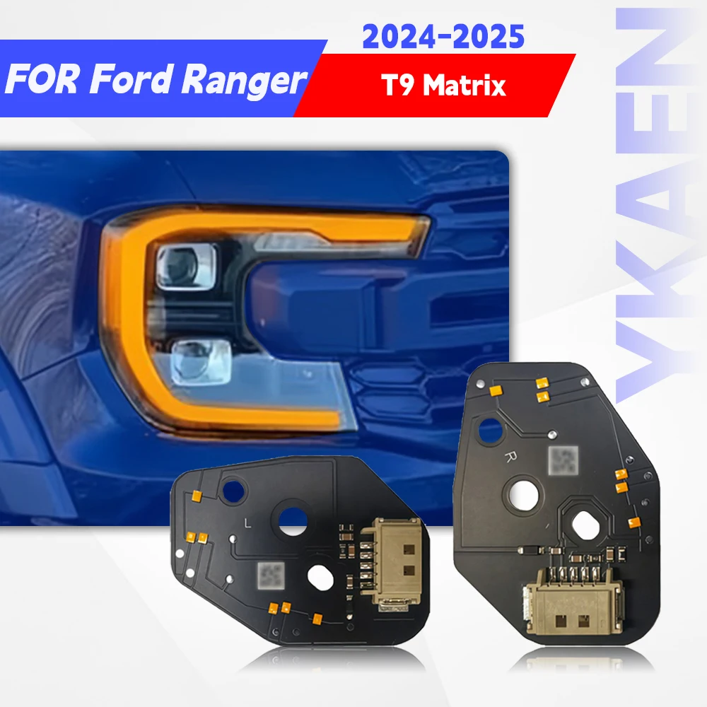 

Daytime Running Lights Module For Ford Ranger T9 Matrix 2024 2025 Amber Yellow LED DRL Headlight Daylight Boards