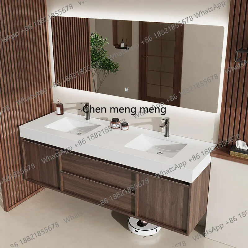 C85 Wooden Sink Cupboard Floor Vanity Organizer Perfume Disinfecting Plant Cupboard Decorations Skincare Gabinete Home Furniture