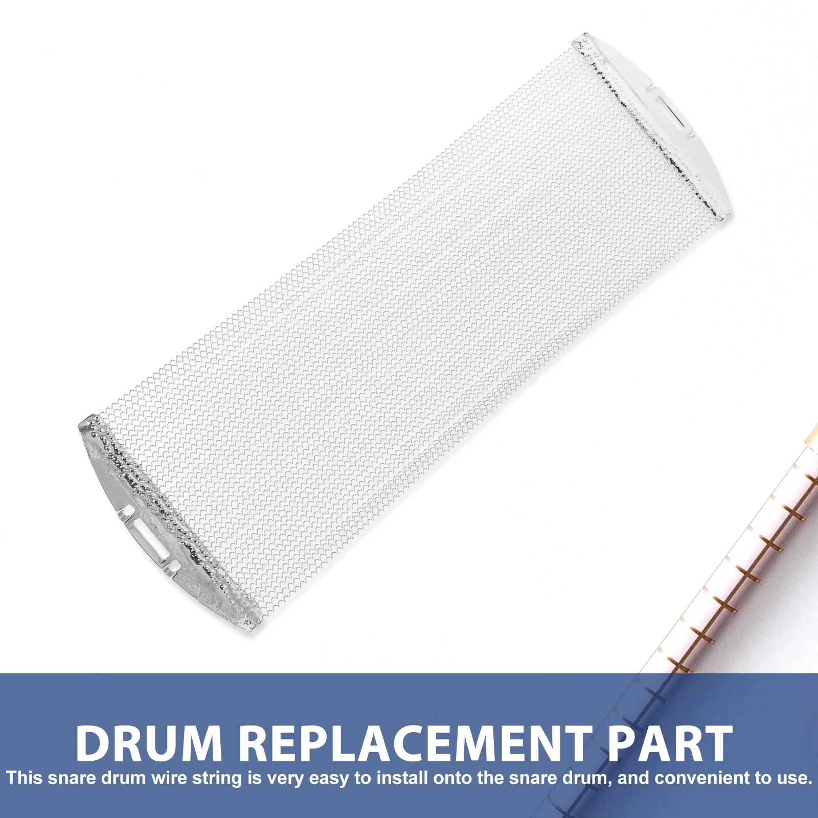 

Snare Drum Spare Parts Wire Easy to Install Steel Component Replacement Stainless Spring Belt Strand