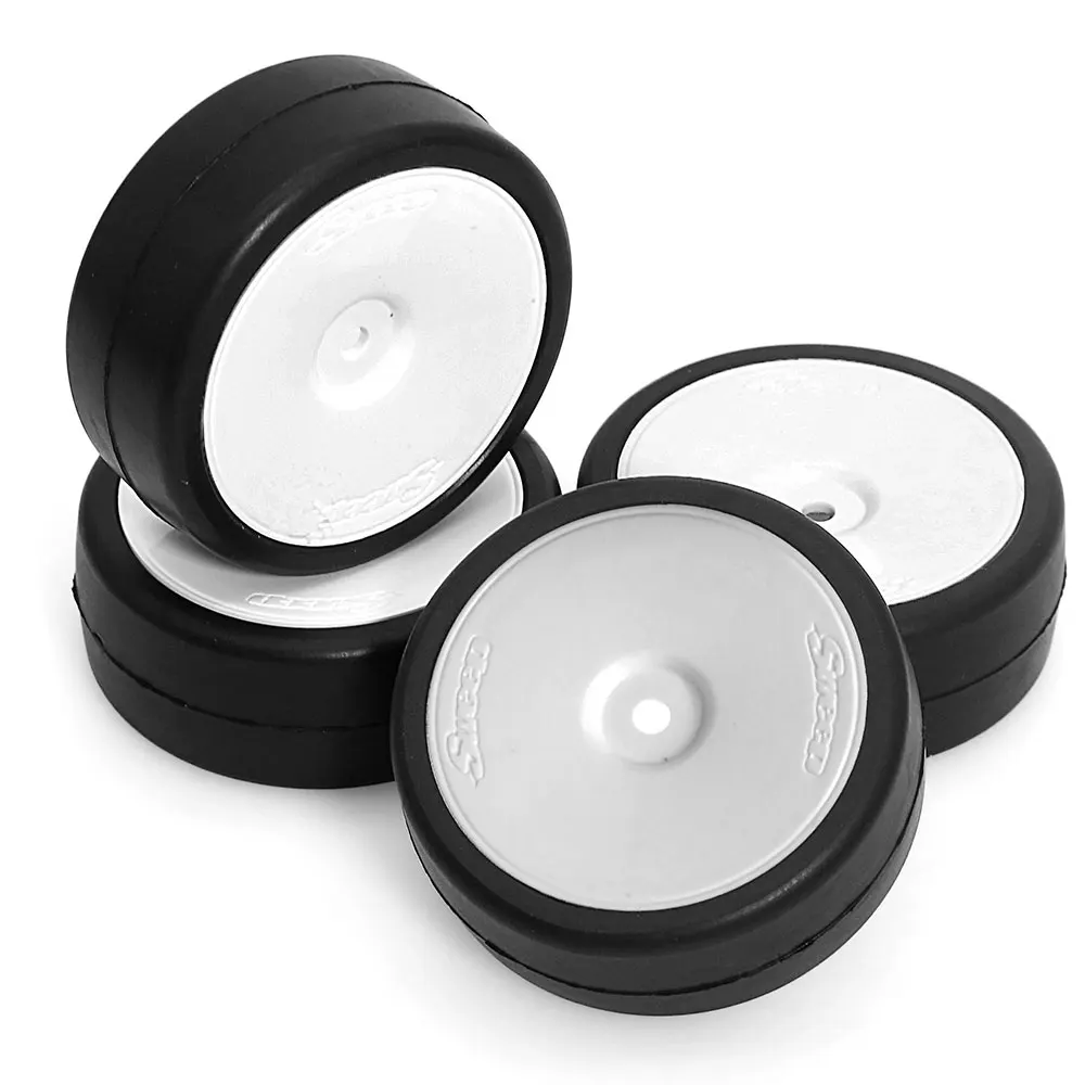 ยางฮอทเมลท์แบบยึดเกาะสูง 4 ชิ้น ขนาด 65x25 มม. สำหรับรถบังคับวิทยุสเกล 1/10 ชุดอัพเกรด ใช้ได้กับ Tamiya TT01 TT02 XV01 HPI HSP