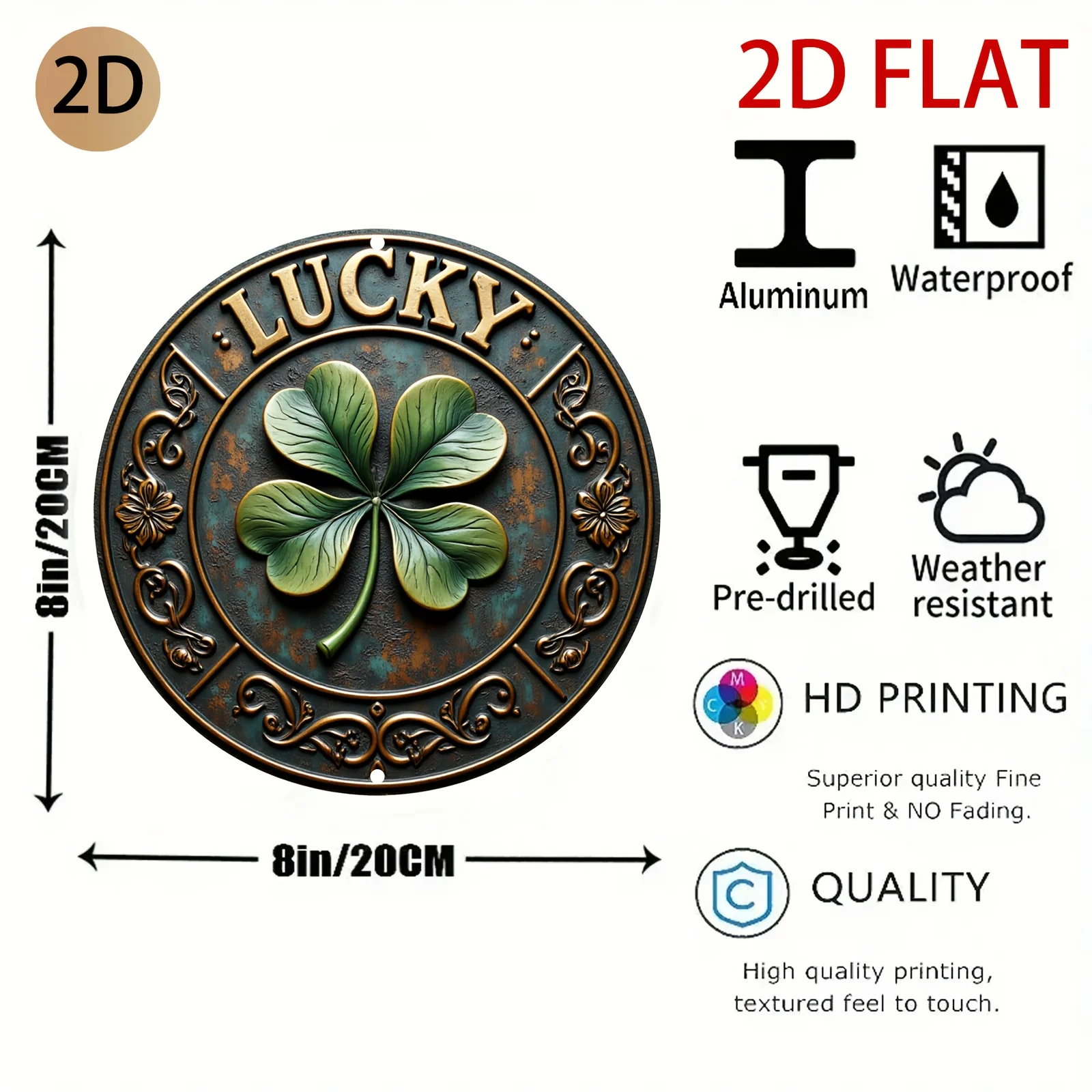 Vintage Rustic Metal Lucky Clo – Home Decor Logo recenzja i cena