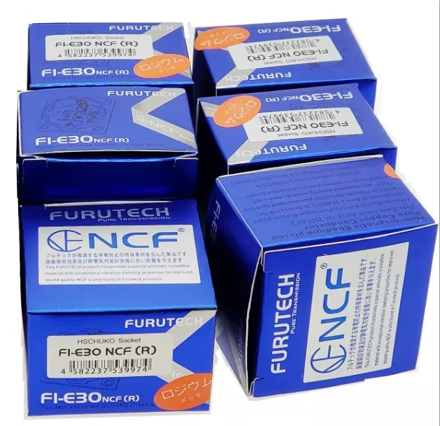 HiFi Schuko Furutech FI-E30 NCF Nano Socket Pure Copper Plated Rhodium EU Power Plug 8PCS