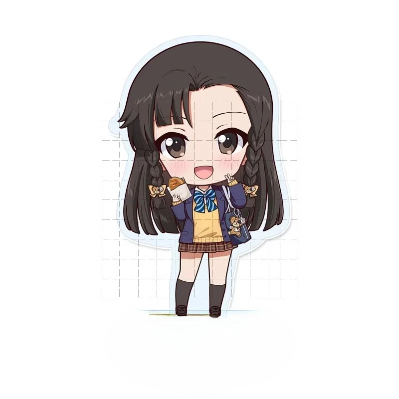 لعبة Nishizumi Miho Maho Darjeeling الاكريليك حامل دمية أنيمي Kathowa Anchovy Nishi Kinuyo نموذج لجسم لوحة تأثيري لعبة هدية #4