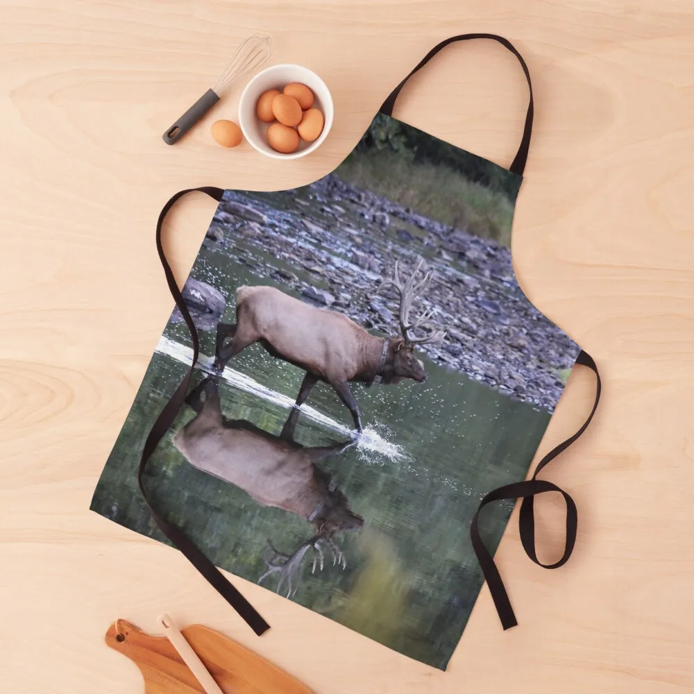 

Bull Elk Crossing Kettle Creek Apron Chef Uniform Women Waiter Uniforms Apron