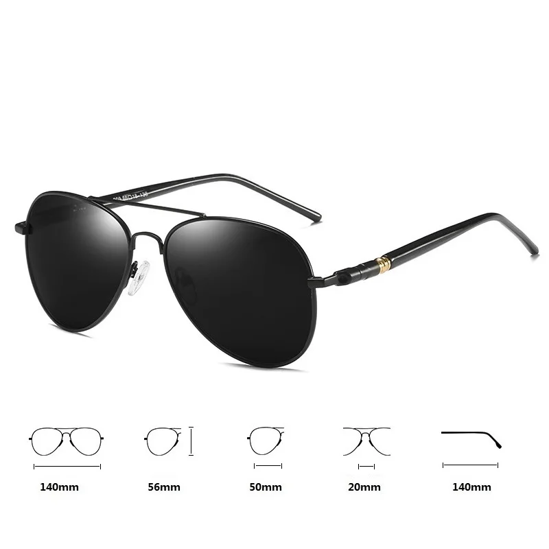 Fashion Aviator Sunglasses For Men Women Pilot Driving Fishing Metal Sun Glasses Luxury Brand Designer Eyewear UV400