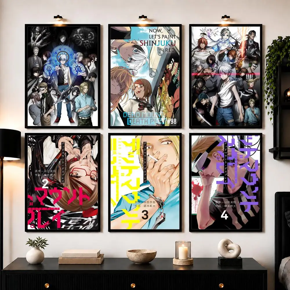 Fantasy Anime D-Dead Mount D-Death Play Poster Wall Art Print Sticker for Bedroom Living Room Dorm Office Modern Home Decor