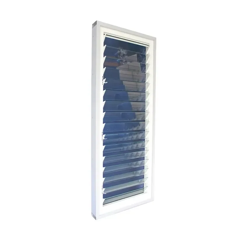 Philippines Latest Design Aluminium Frame Fixed Adjustable Pergola Motorized Louver Glass Jalousie windows