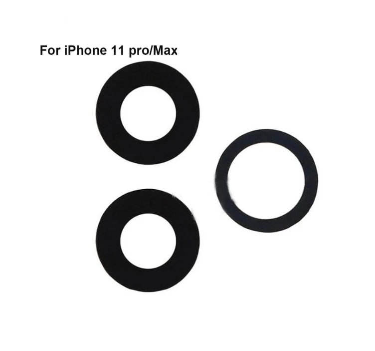 100Pcs Rear Back Camera Glass Lens For IPhone 11 12 13 Mini 14 Pro Max X XS XR 15 Plus With Sticker Adhesive