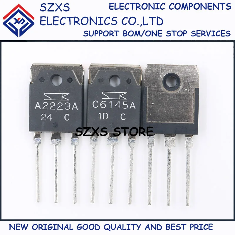 

New Original 2Pairs 2SA2223A A2223A + 2SC6145A C6145A TO-3P Audio Amplifier Transistor In Stock Good Quality