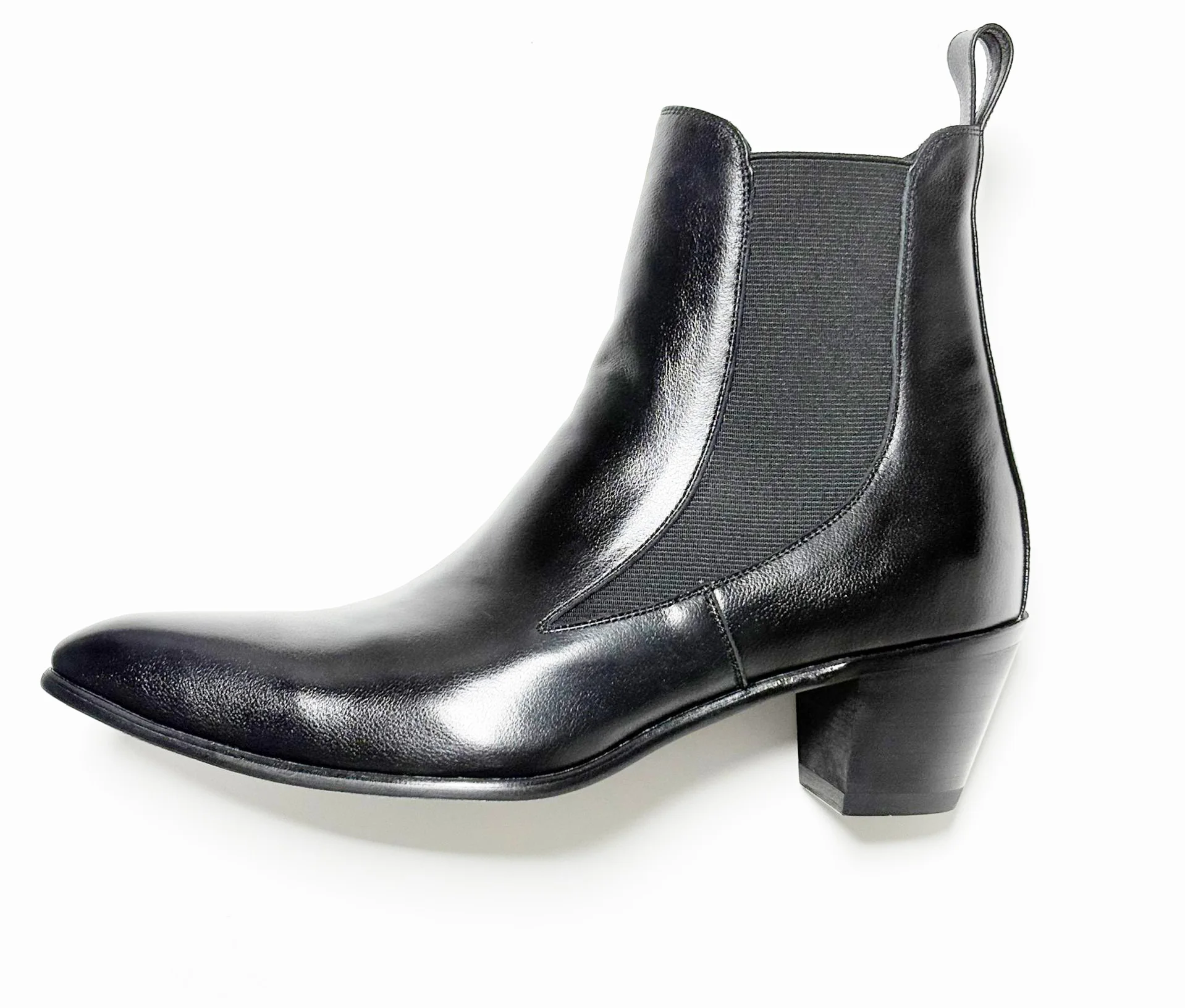 

Гарантия: ботинки челси из натуральной кожи с острым носком и эластичной волшебной отделкой без шнуровки