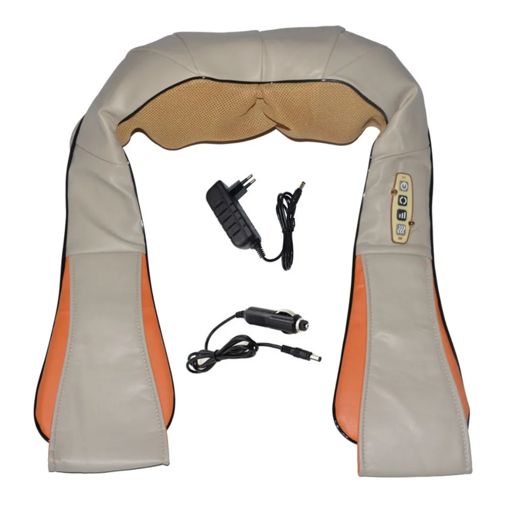 

Comfortable PU Leather Electrical Massager Heated Multifunctional Massage Shawl U Shape Infrared Kneading Massager Neck