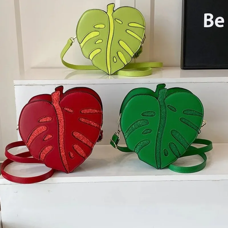 

Original Leaf Shoulder Bag New Original Design Bolsos De Mujer Portable Mini Sac Femme Beautiful Bags for Woman Creative Bolso