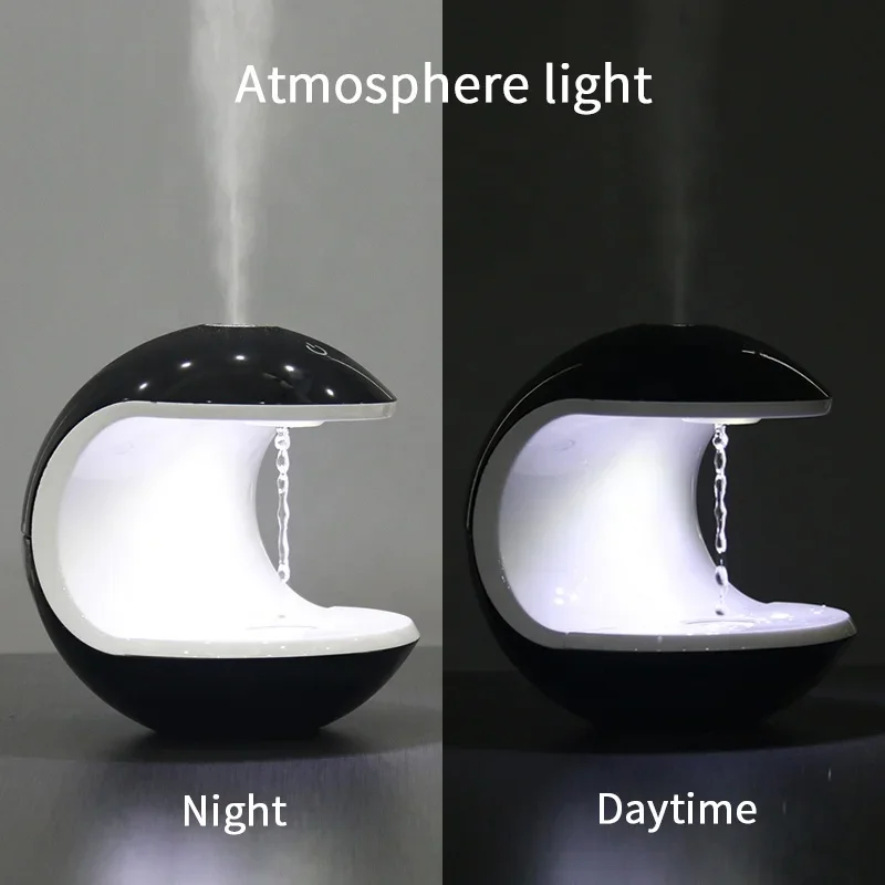 Household Humidificador 7 Colorful Led light Cool Mist Anti Gravity Water Droplets Air Humidifier for Bedroom Office