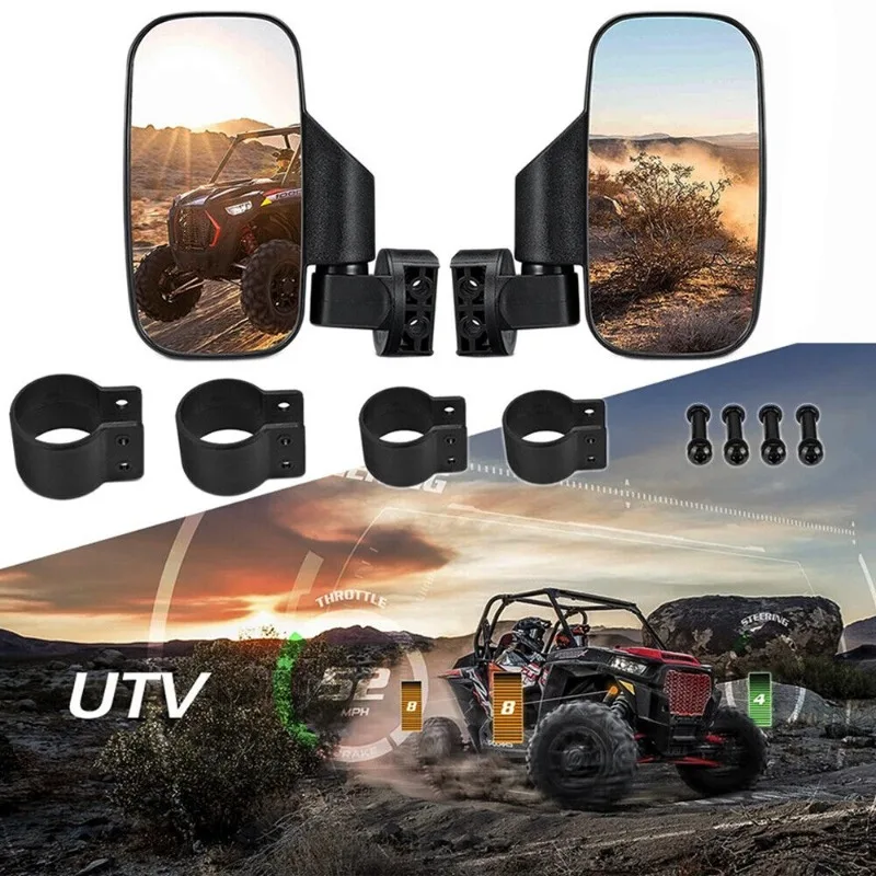 

UTV 1.75" 2" MirrorsSide Rear View Mirrors W/ Free Rivets for Can Am Maverick X3 for Polaris RZR 800 900 1000 RZR PRO XP 2020