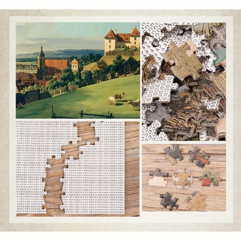 High Quality Adult 1000pcs Paper Puzzle The Scenery of Bernardo Educational Game Home Decor Wall Display Relief Leisure Toy