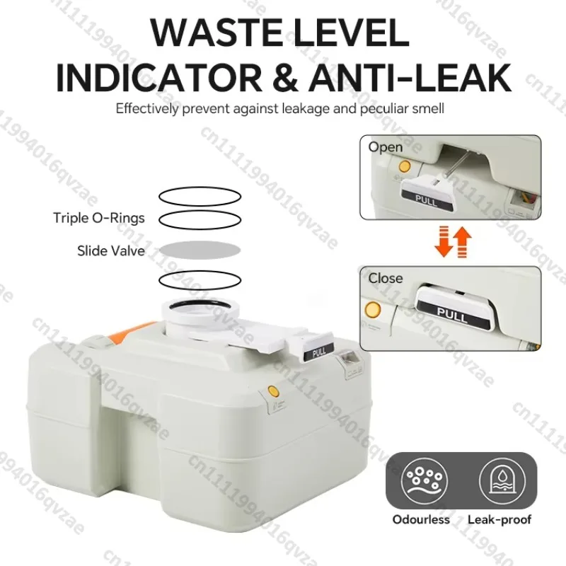 20L Sewage Tank Portable Box Toilet Strong Bearing Boat Camping Toilet RV RV Toilet