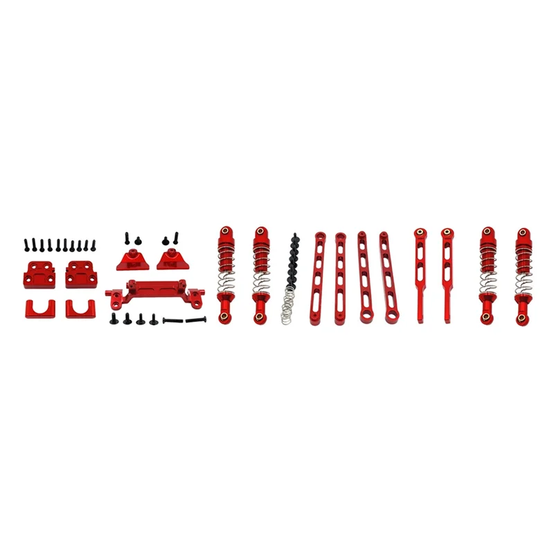 YSUN-Shock Frame Kit Pull Rod Shock Absorber For RC Car Upgrades- For 1/12 Scale MN82T LC79 MN82S Mn82pro MN82 Models Accessory