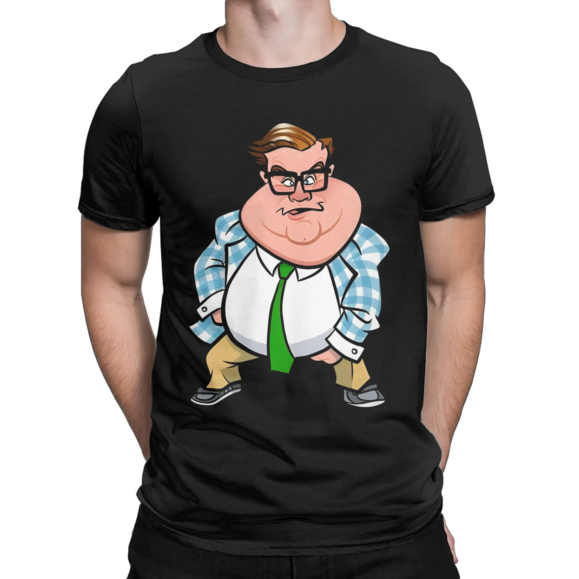 Motivational Speaker Chris Farley T Shirts for Men 100% Cotton Fun T-Shirts Crew Neck  Tee Shirt Short Sleeve Clothes Gift Idea